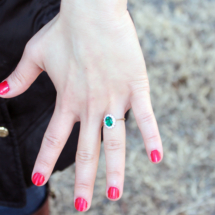 Emerald Engagement Ring